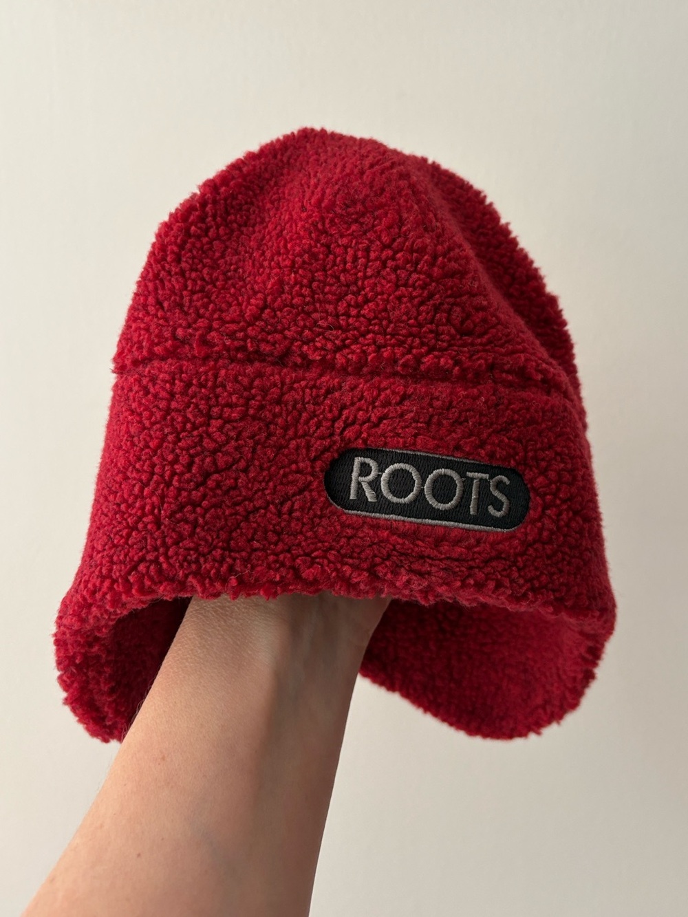 Roots Athletics Sherpa Beanie Toque Red One Size